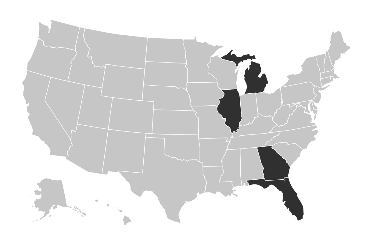 US Attendee Map