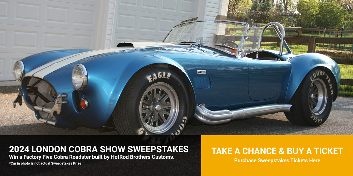 Sweepstakes Entries London Cobra Show